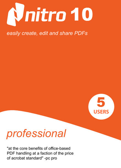 Nitro Pdf Pro 10 For 5 Pcs